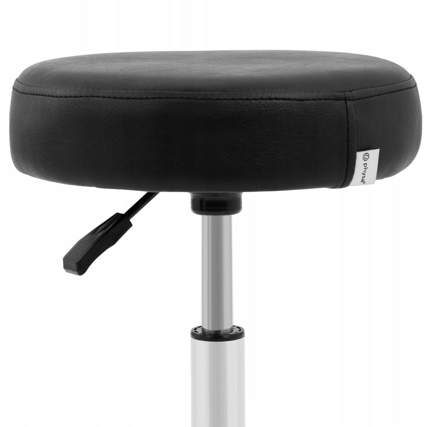 COSMETIC STOOL ON WHEELS - 48 - 61 CM - 120 KG - BLACK Packaging status original
