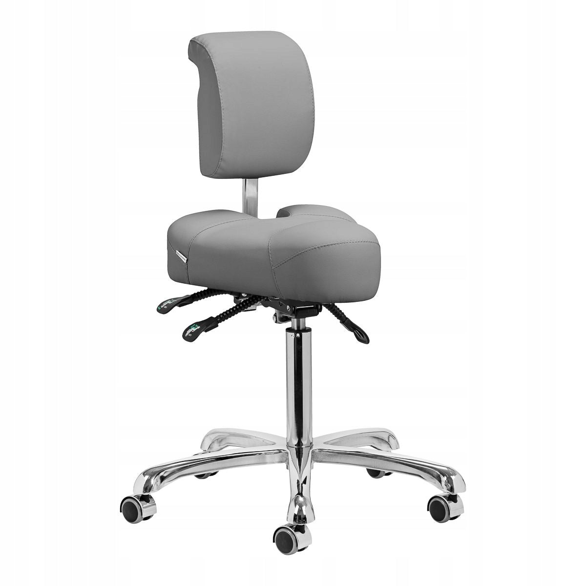 COSMETIC STOOL PODOLOGICAL CHAIR FOR OFFICE GIOVANNI GREY REG.