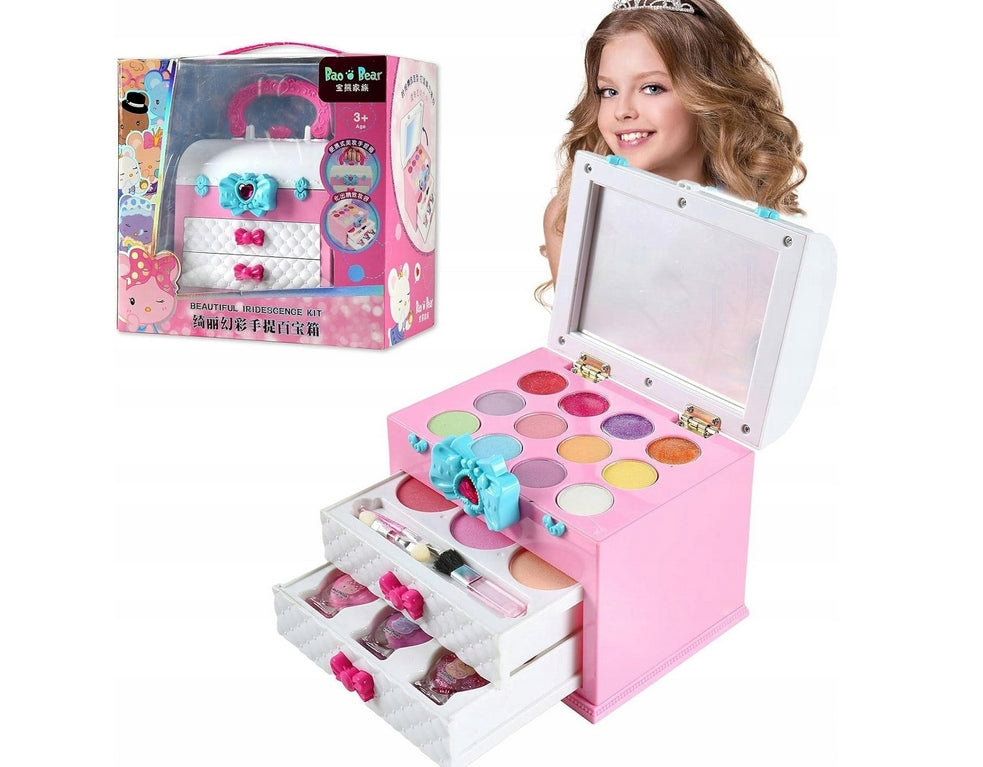 COSMETICS CASE MAKEUP AND NAIL SET CHILDREN GIFT IN THE CASE Manufacturer code Prezent Zestaw DUŻY Dla Dziewczynki 21 el