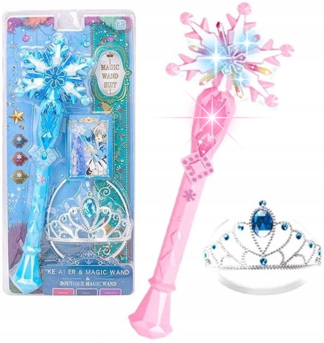 COSTUME ICE QUEEN SCEPTER CROWN 35 CM
