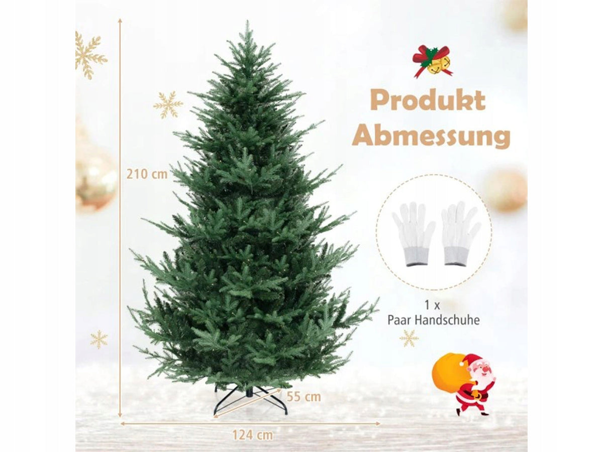 COSTWAY CHRISTMAS TREE ARTIFICIAL LED ON STAND 210CM Manufacturer code CM25025DE-L