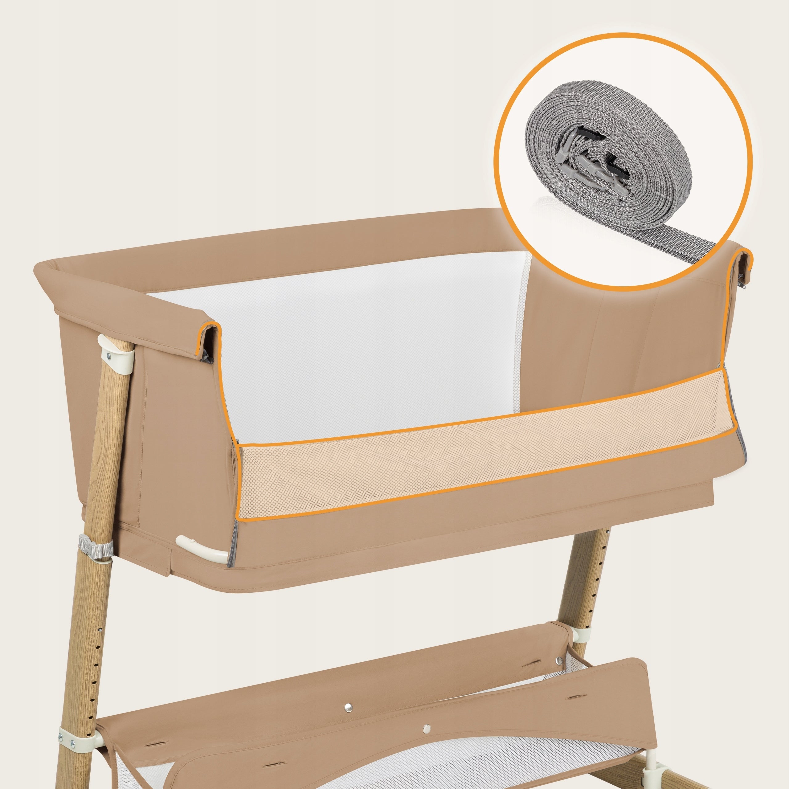 COT DELIVERY SOFA BED 5in1 LIONELO LO-THOMI PLUS BEIGE CARMEL Brand Lionelo