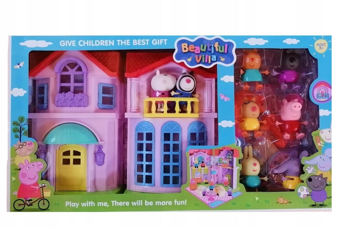 COTTAGE PIG PEPA 8 FIGURINES VILLA PERFECT FOR GIFT Manufacturer code 5905398008155