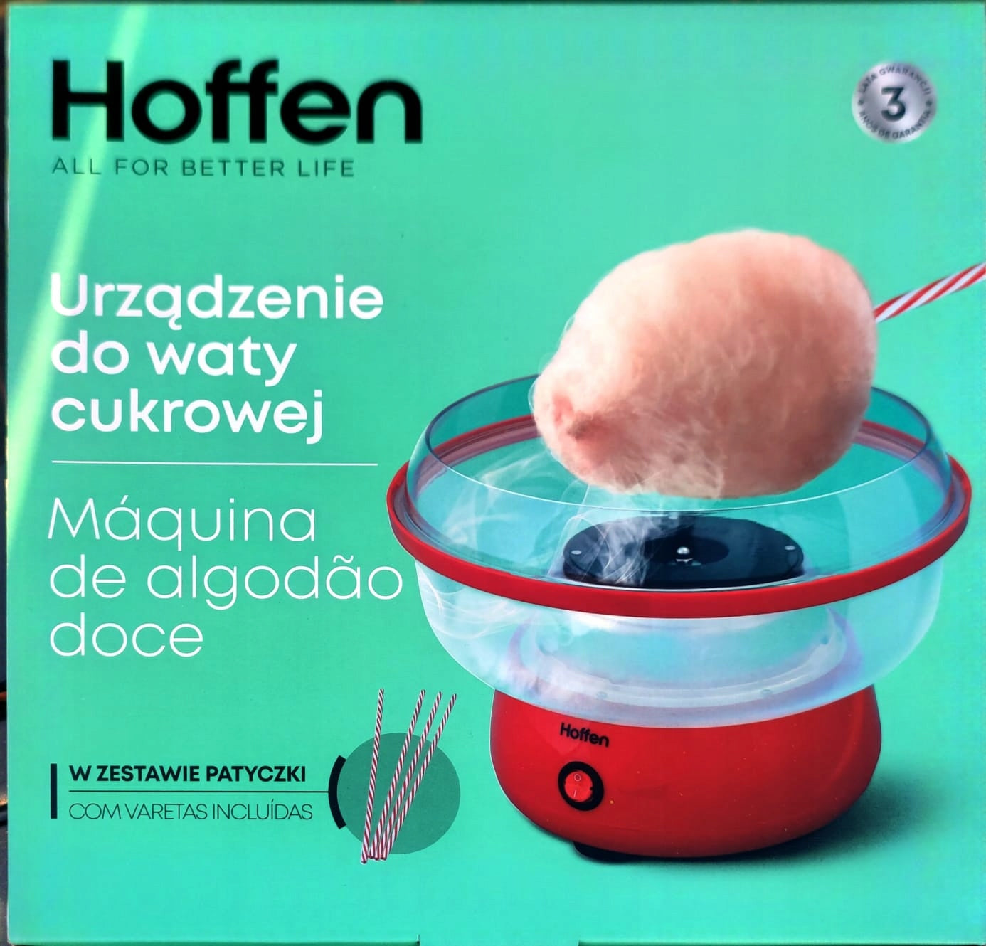 COTTON CANDY Device for cotton candy HOFFEN Machine for cotton candy EAN (GTIN) 5905118037007