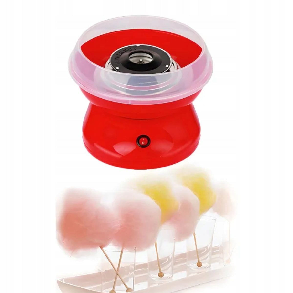COTTON CANDY MACHINE HOMEMADE COTTON CANDY MACHINE + SCOOP STICKS Manufacturer code R-O162