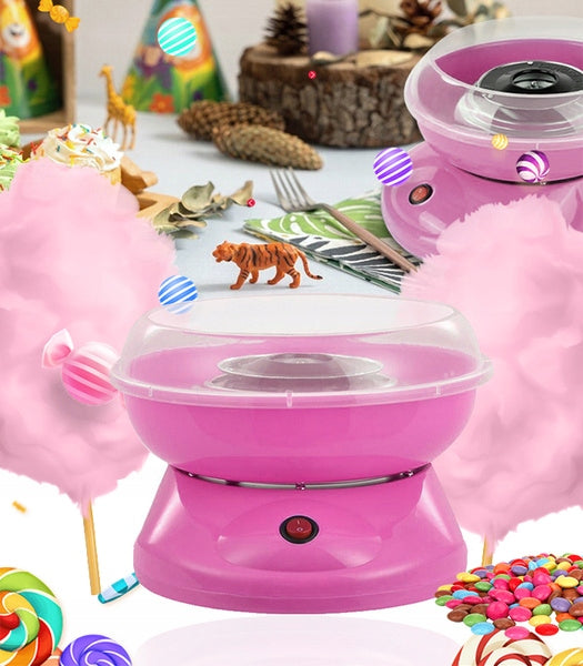 COTTON CANDY MACHINE PINK ELECTRIC DEVICE FOR MAKING COTTON CANDY FOR
