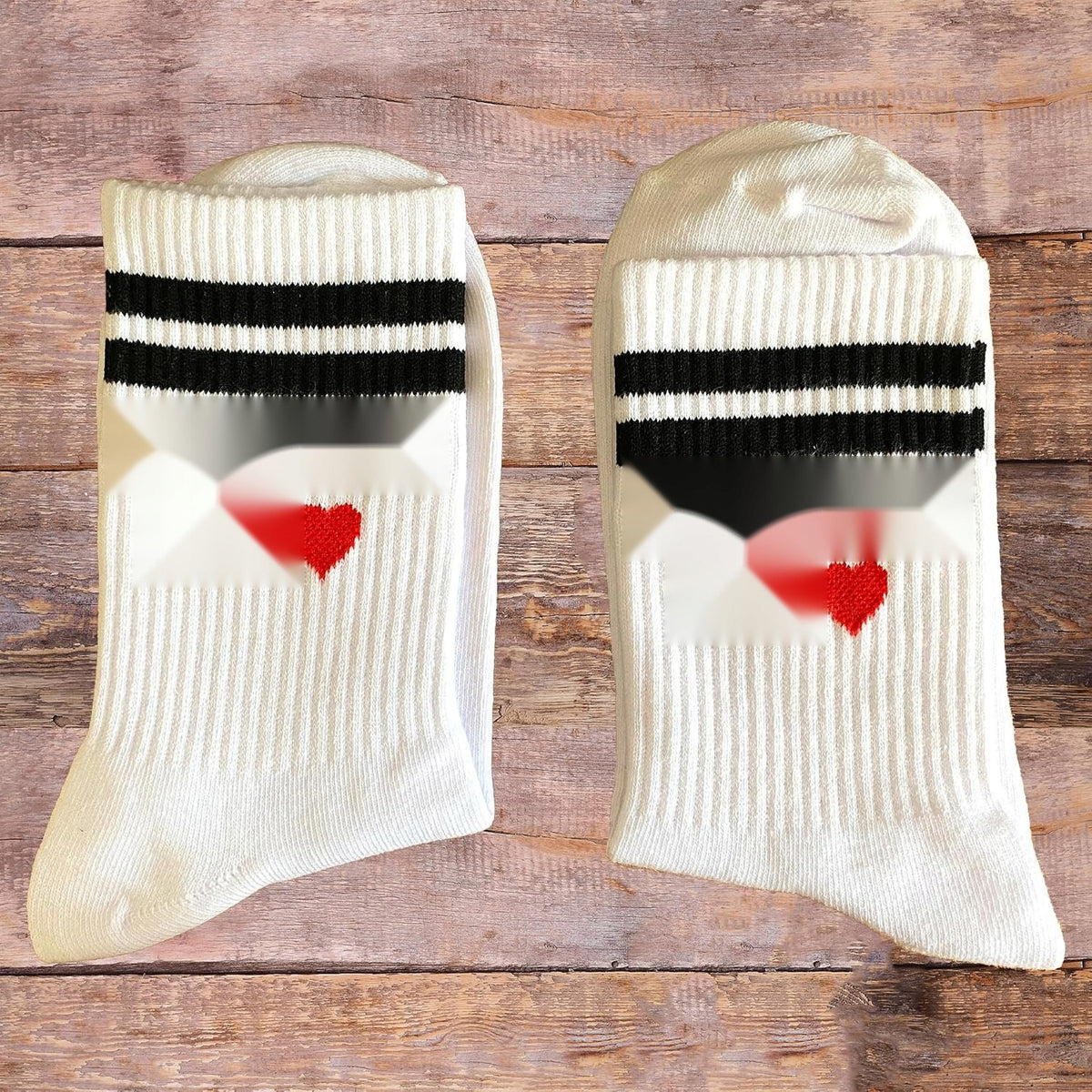 COTTON SOCKS WHITE WOMEN MODERN DESIGNS ADULT ONE PAIR Brand no brand