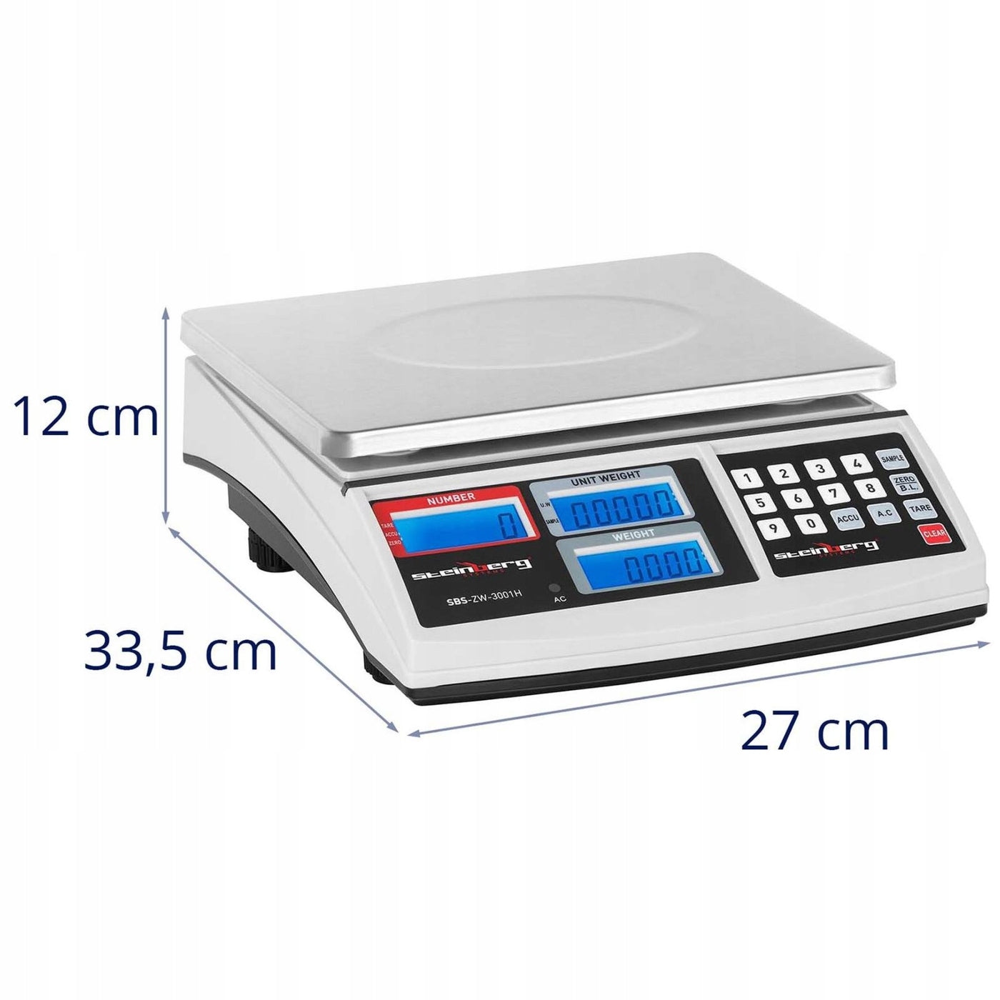 COUNTING WEIGHT PIECES 30KG/1G Shop ELECTRONIC Brand Steinberg Systems