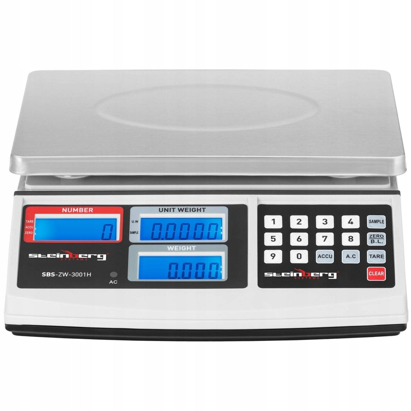 COUNTING WEIGHT PIECES 30KG/1G Shop ELECTRONIC Product weight with unit packaging 3.64 kg