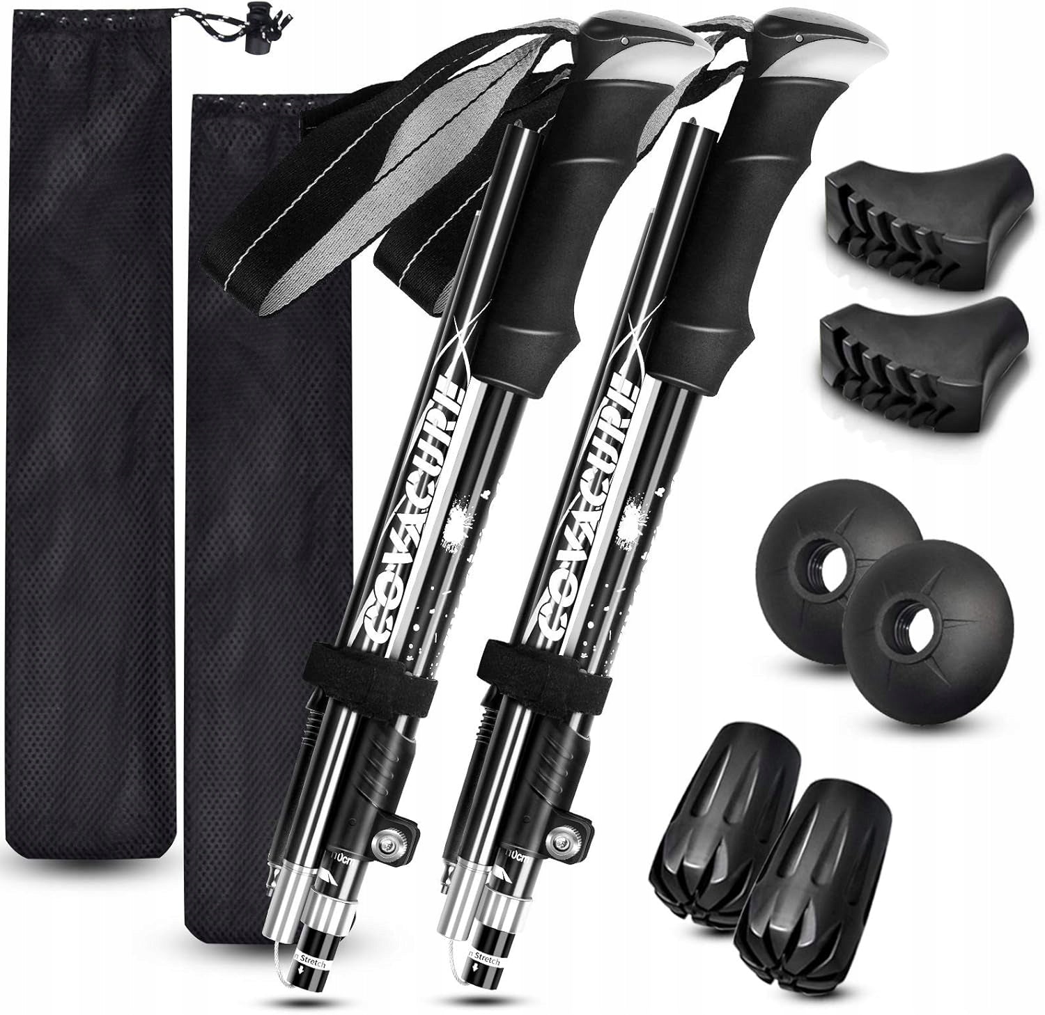 COVACURE Nordic Walking poles - 110-130 cm / 100-120 cm Manufacturer code 4233