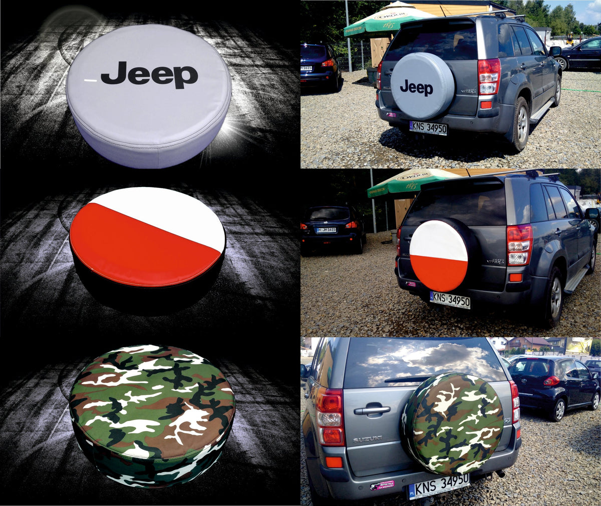 COVER cover for spare wheel YOUR own LOGO 36 colors Manufacturer no brand