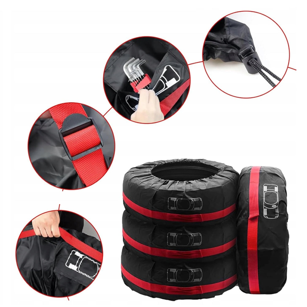 COVERS TIRE WHEEL BAGS 13-18 INCHES TIRE WHEEL STORAGE SET