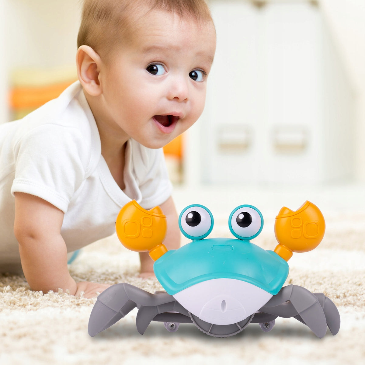 CRAB CRAWLING ESCAPING WALKING INTERACTIVE WALKING MUSIC LIGHT PLAYS Brand MalPlay