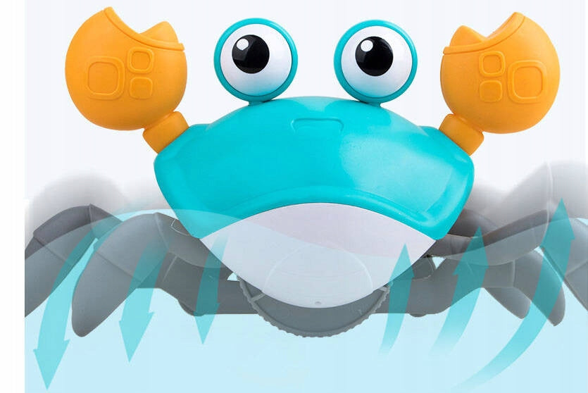 CRAB CRAWLING INTERACTIVE WITH SOUND GREEN ESCAPING WALKING TOY Brand Ramiz