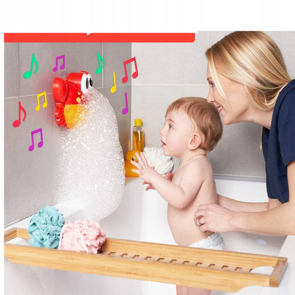 CRAB FOR MAKING FOAM IN THE BATHTUB Bubble Machine in the bath MELODIES Brand HollaKids