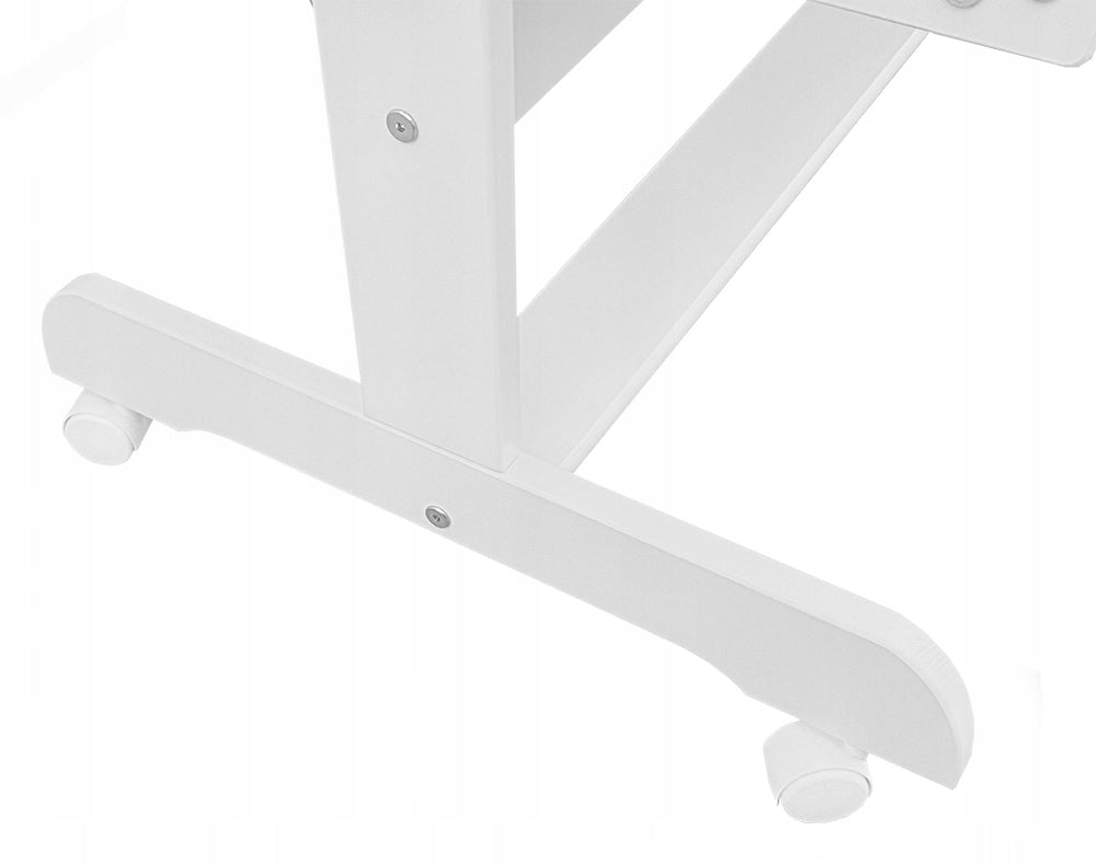 CRADLE WHITE WOODEN for Baby Infant + Rocking Lock Wheels Brand Aruś