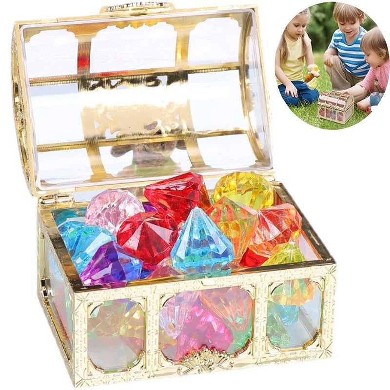 CRAFTS COLORFUL DIAMONDS JEWEL TOY CHEST