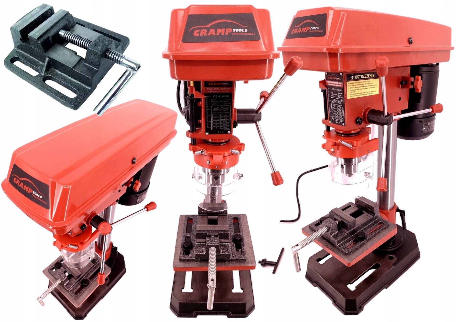 CRAMP CR-4116QB Column Table Drill 1450W- 16mm Head - Adjustable