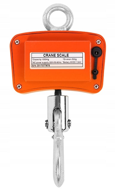 CRANE HOOK WEIGHT 1000KG 1T WAREHOUSE SUSPENDED BIG BAGS HANGING Power supply battery and mains