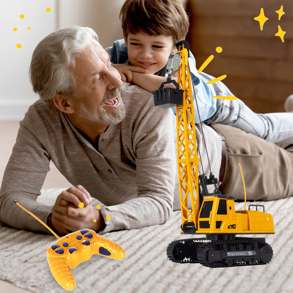 CRANE MEGA LARGE REMOTE CONTROLLED FOR CHILDREN MOVABLE REMOTE CONTROL TOY Manufacturer code 108507