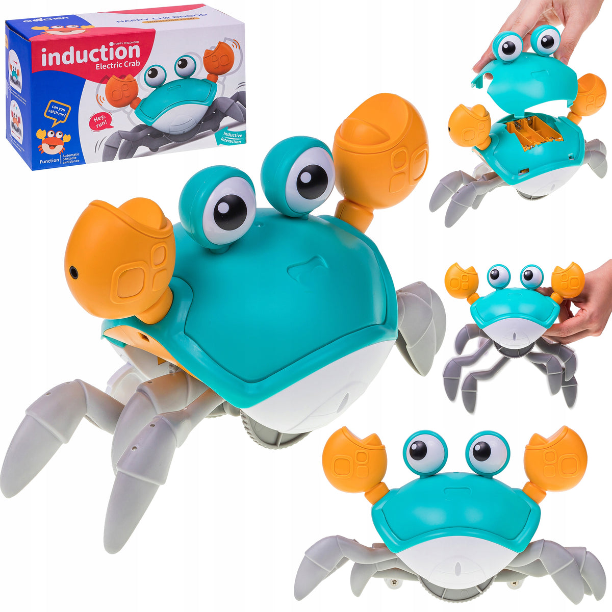 CRAWLING CRAB INTERACTIVE TOY FOR BABY MUSIC LED LEARNING TO WALK Manufacturer code UCIEKAJĄCY KRAB
