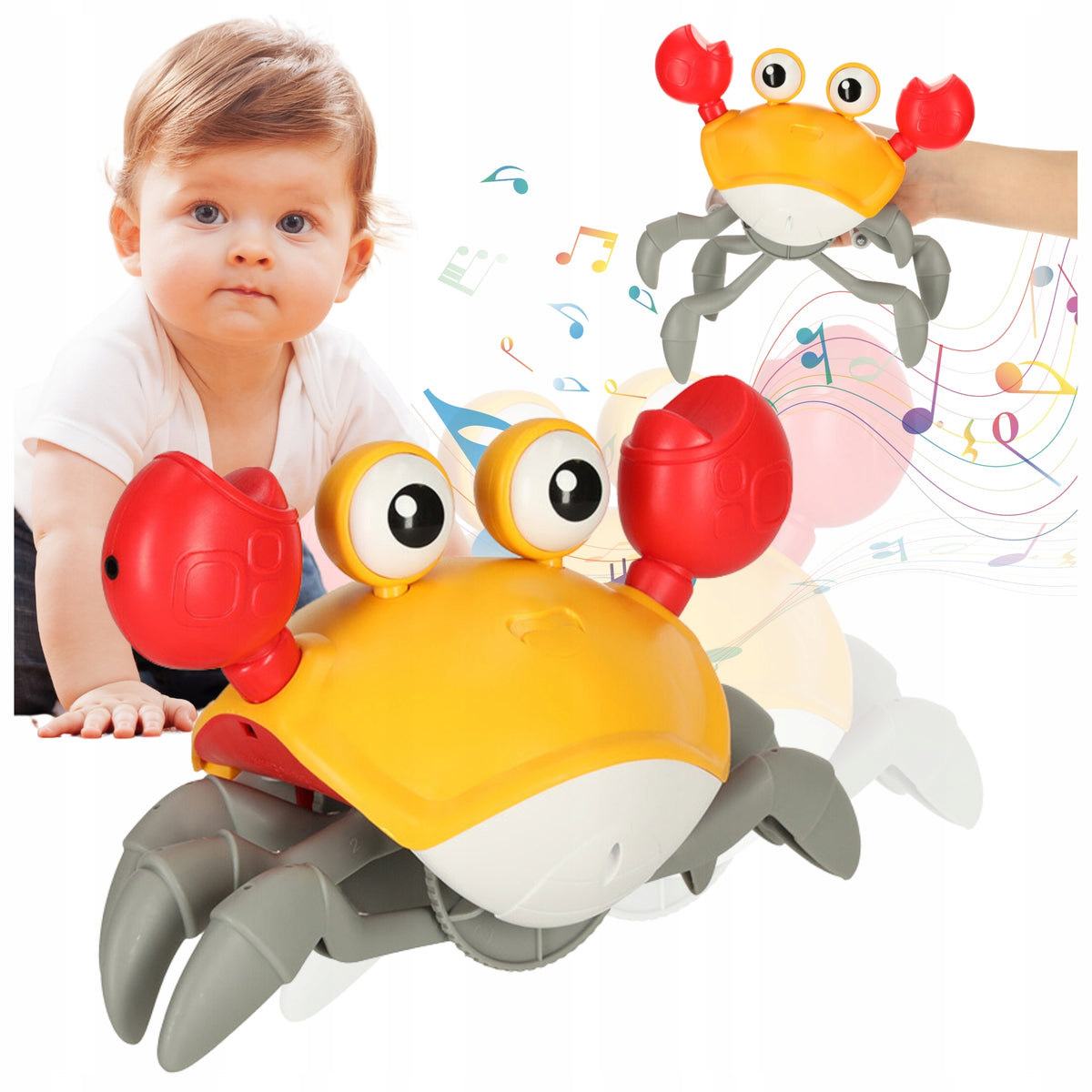 CRAWLING ESCAPING CRAB INTERACTIVE WALKING TOY PLAYING FOR KIDS