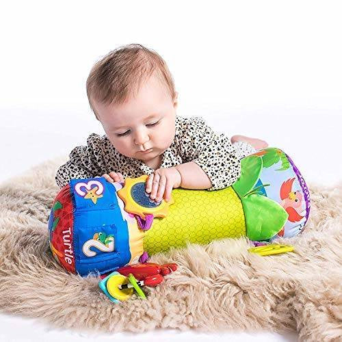 CRAWLING ROLLER pillow for BABIES ROLLER rattle teether tag Brand Ultimar