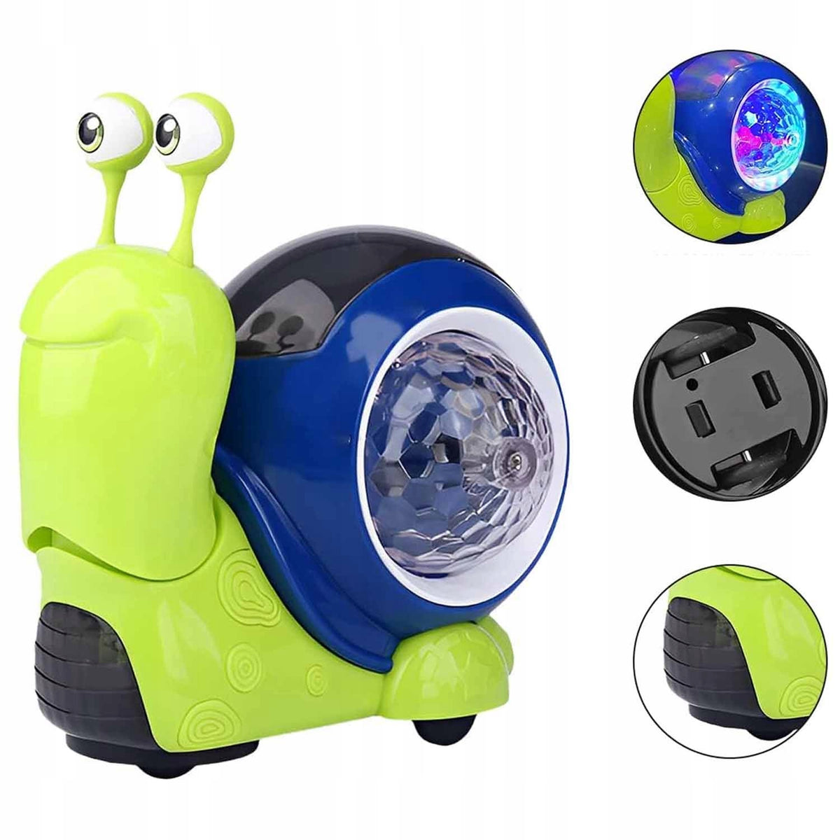 CRAWLING SNAIL WITH MUSIC AND LED, EDUCATIONAL TOY FOR TODDLERS Manufacturer code ZREE-TY0918-PAGX