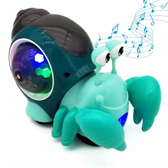 CRAWLING SNAILS INTERACTIVE SAVIOR WITH SOUND LED INTERACTIN GREEN
