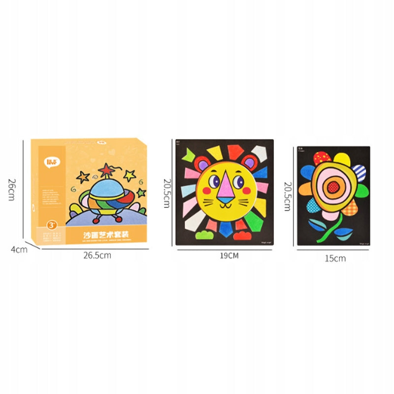 CREATIVE SAND PAINTING SET GIFT FOR CHILD 24 COLORS Manufacturer code EuroBox3376