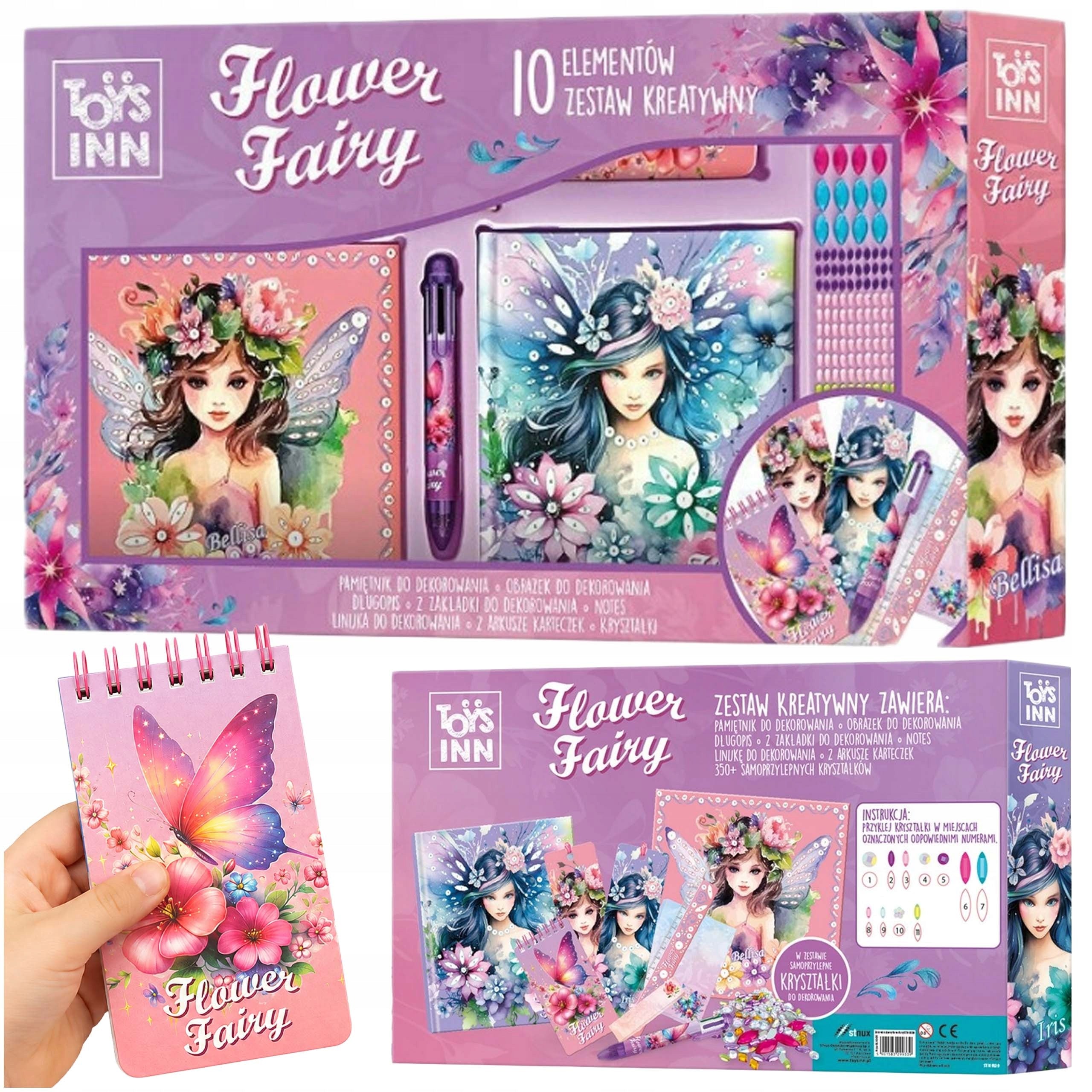 CREATIVE SET 10 elements DIARY FOR GIRLS to Decorate Brand Stnux