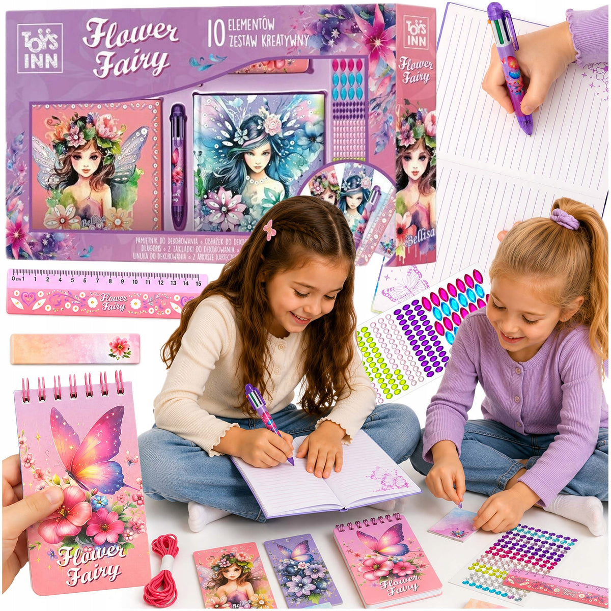 CREATIVE SET 10 elements DIARY FOR GIRLS to Decorate