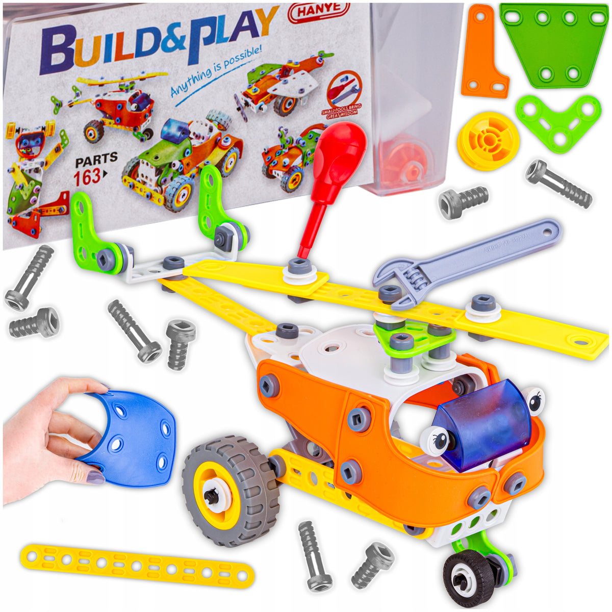 CREATIVE SET Building Blocks for Children to TWIST 5in1 163 el.