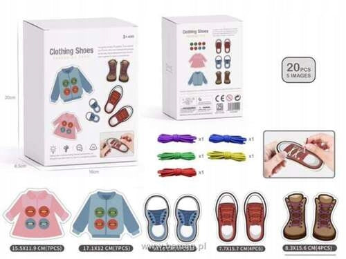 CREATIVE SET LEARNING LACING SHOES CLOTHES