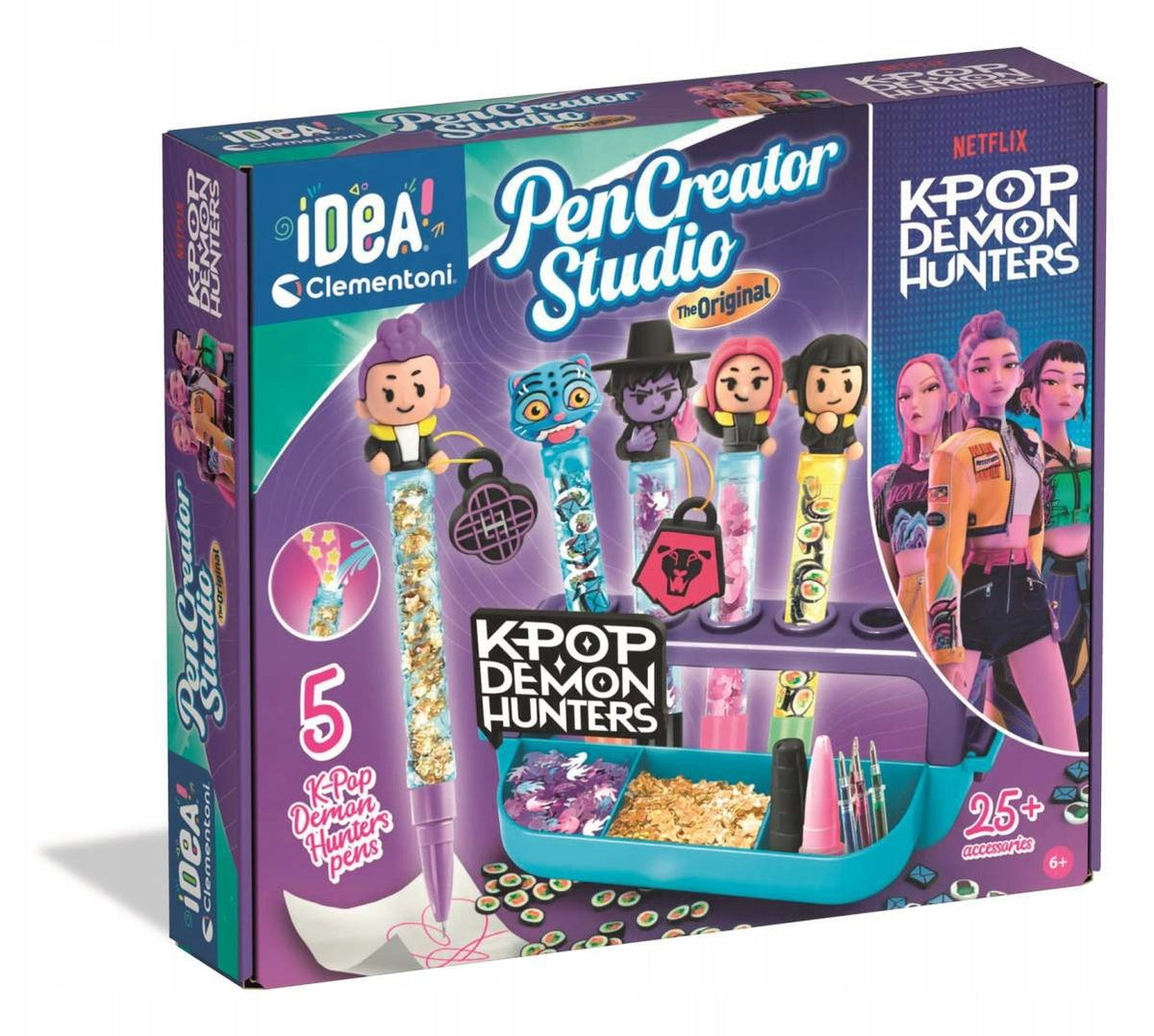 CREATIVE SET PEN FACTORY K-POP DEMON HUNTERS CLEMENTONI Packaging status original