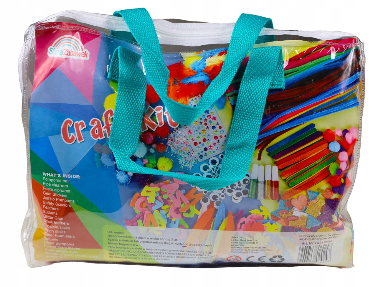 CREATIVE SET XXXL PLASTIC FOR CHILDREN AS A GIFT LARGE DIY FOR HANDICRAFTS Manufacturer code 624247