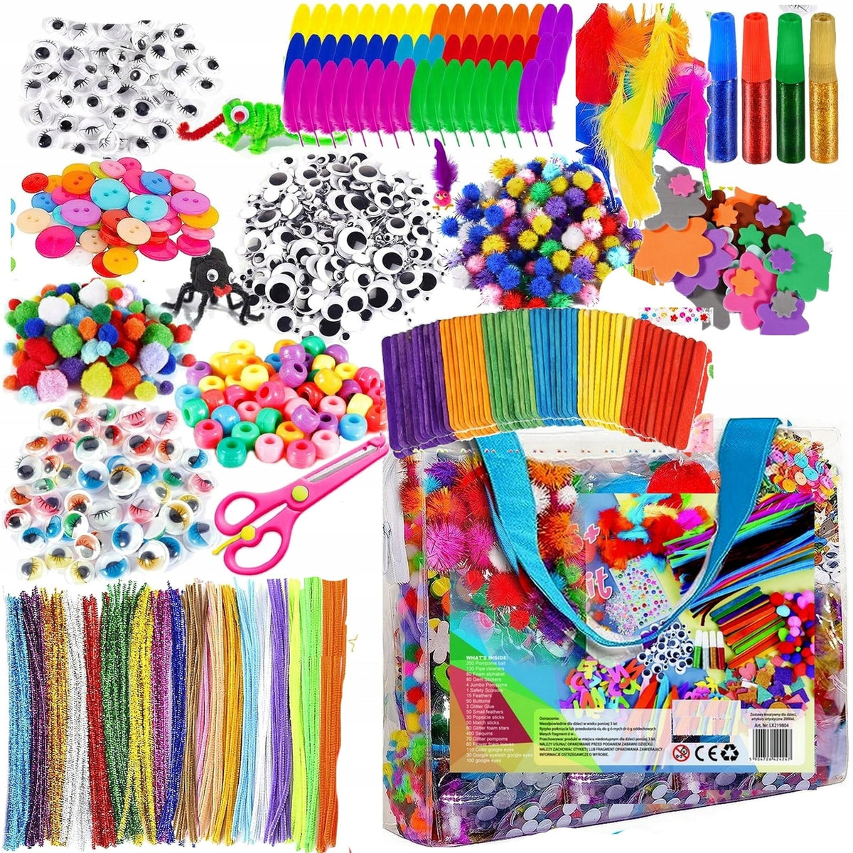 CREATIVE SET XXXL PLASTIC FOR CHILDREN AS A GIFT LARGE DIY FOR HANDICRAFTS