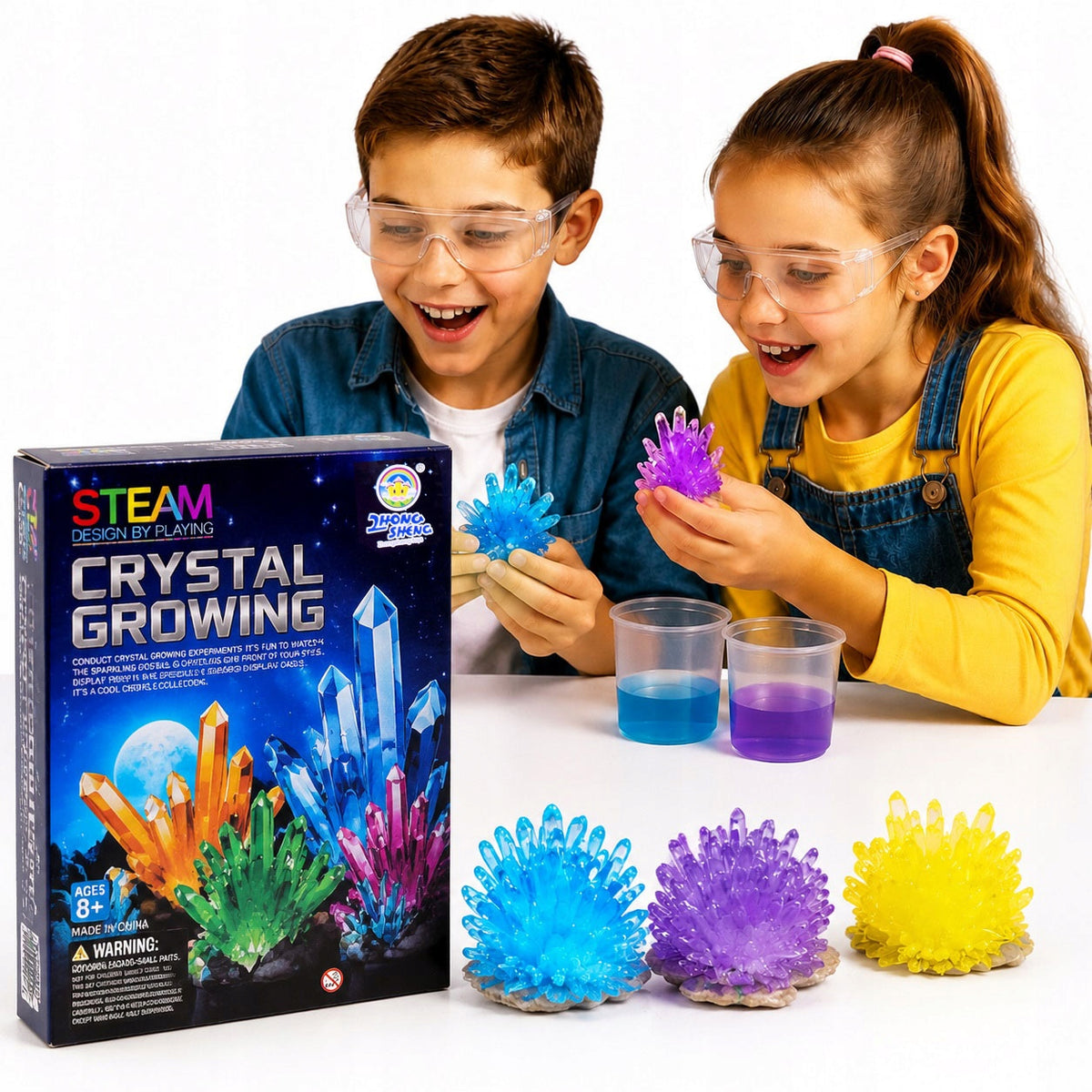 CREATIVE SET experimental educational CRYSTAL BREEDING small chemist