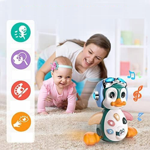 CREEPING Penguin INTERACTIVE WALKING TOY FOR KIDS and LED Brand no brand