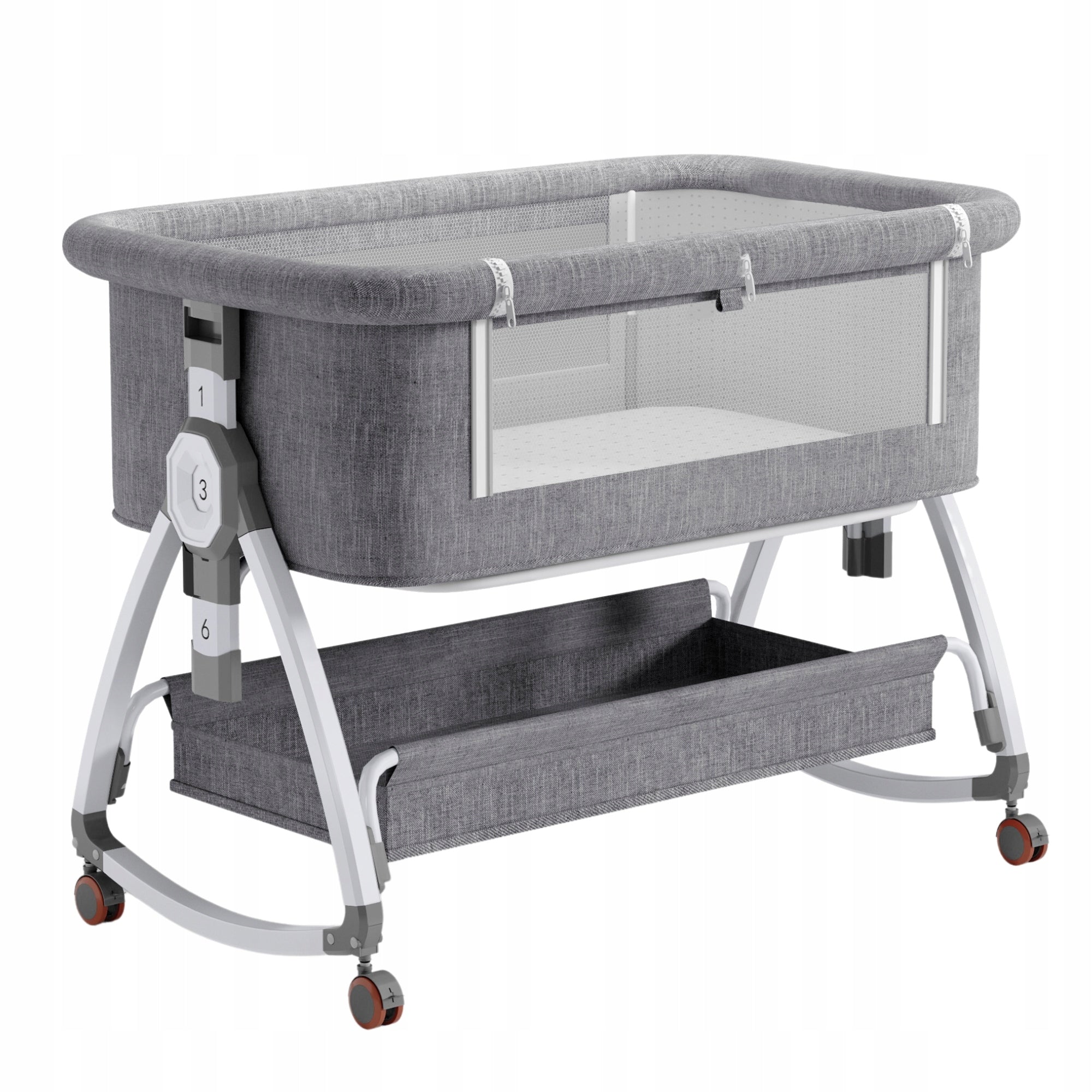 CRIB BABY CRADLE WITH AUTOMATIC ROCKING FUNCTION + MUSIC GAME