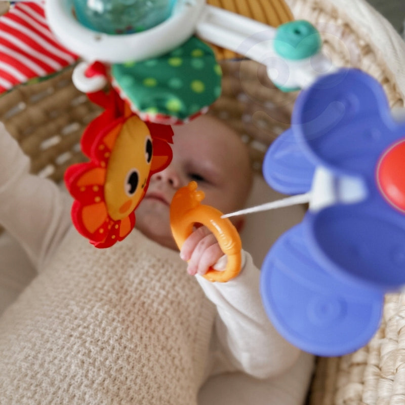 CRIB PENDANT STROLLER HEADBAND SENSORY BOW CAR SEAT RATTLE 0+ Brand Woopie