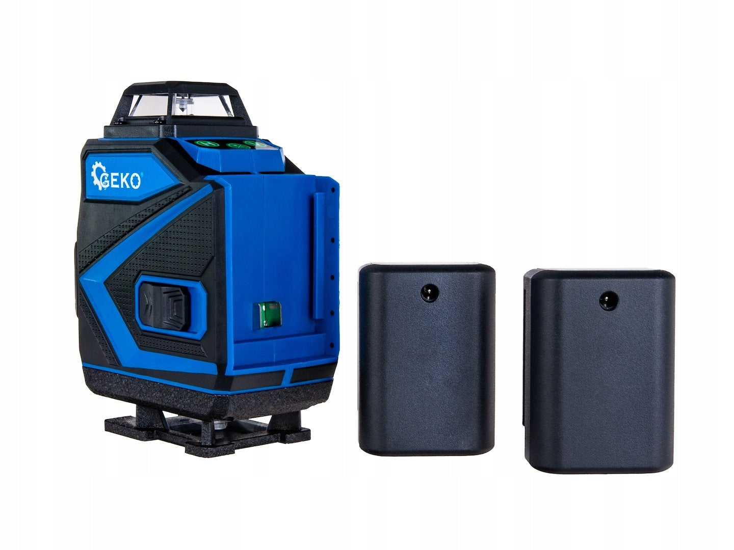 CROSS LASER 360° 4D BEAM GREEN + 2XAKU + SUITCASE + ACCESSORIES GEKO Brand Geko