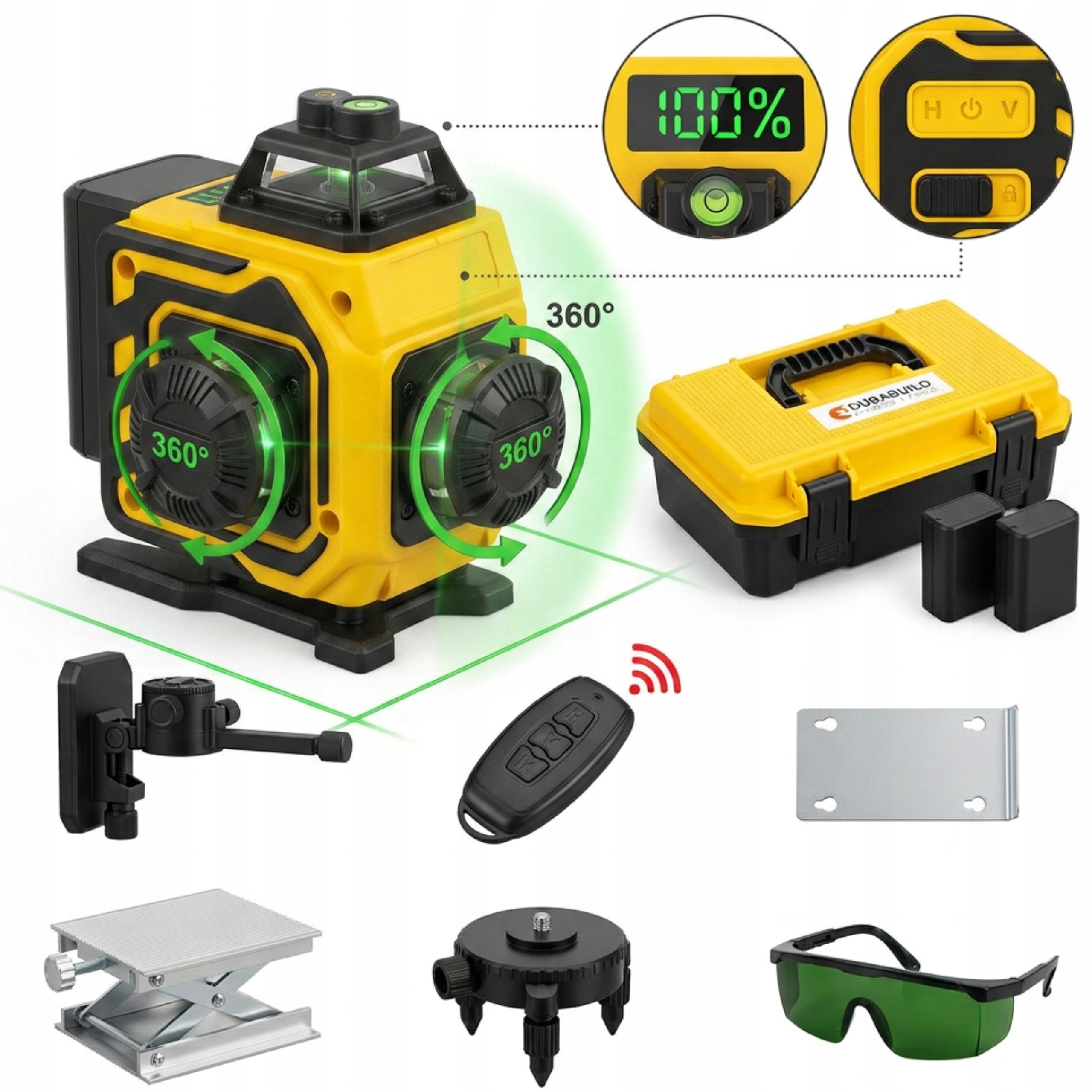 CROSS LASER STRONG LASER LEVEL WITH LCD 16 LINE 360 PRO Manufacturer code LM-005-PRO