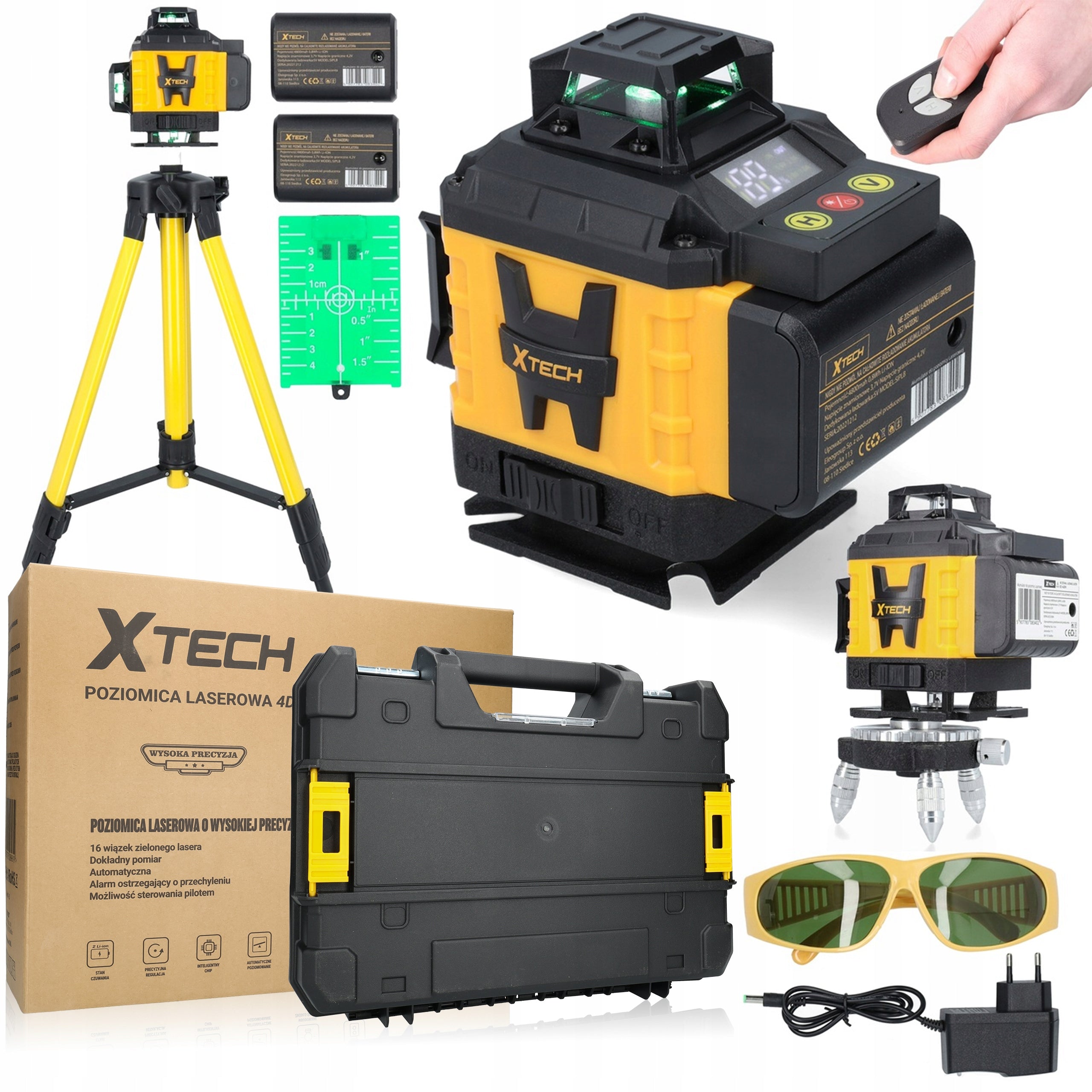 CROSS LASER XTECH LASER LEVEL SELF-LEVELING LASER TRIPOD 25 M