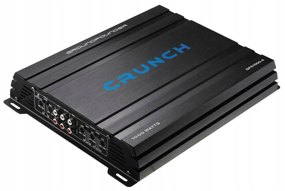 CRUNCH CBP1000F FLAT SUBWOOFER + 4-CHANNEL AMPLIFIER GPX1000.4 + CABLES Manufacturer code cbp1000f