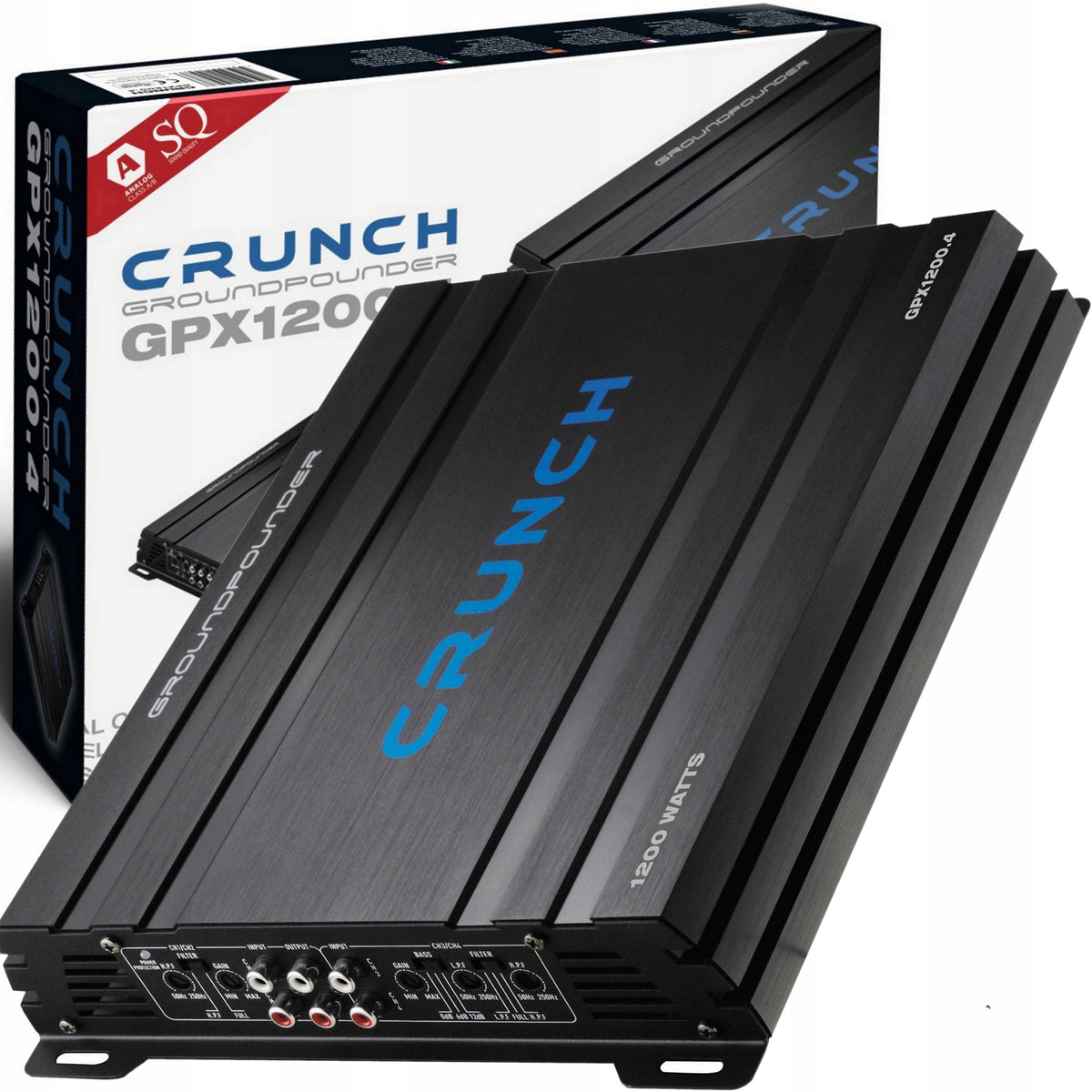 CRUNCH GPX1200.4 Class AB 4x80W RMS 4ohm / 2x300W RMS 4ohm + XTREME sticker Manufacturer code pro5