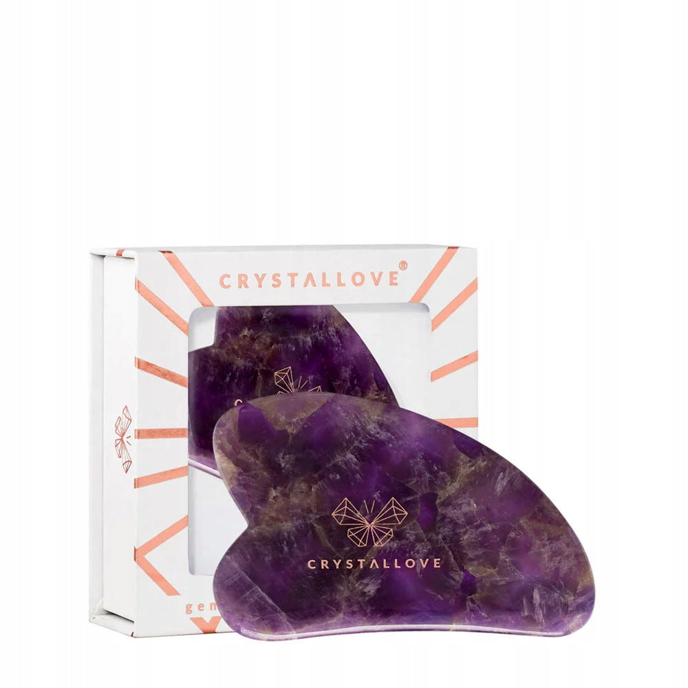 CRYSTALLOVE Face massage plate gua sha with amethyst