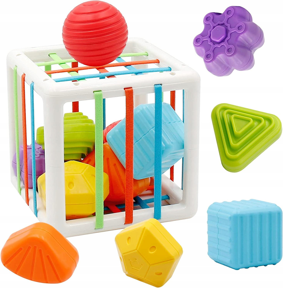 CUBE ELASTIC SENSORY SORTER SQUARE ERASER CE Packaging status original