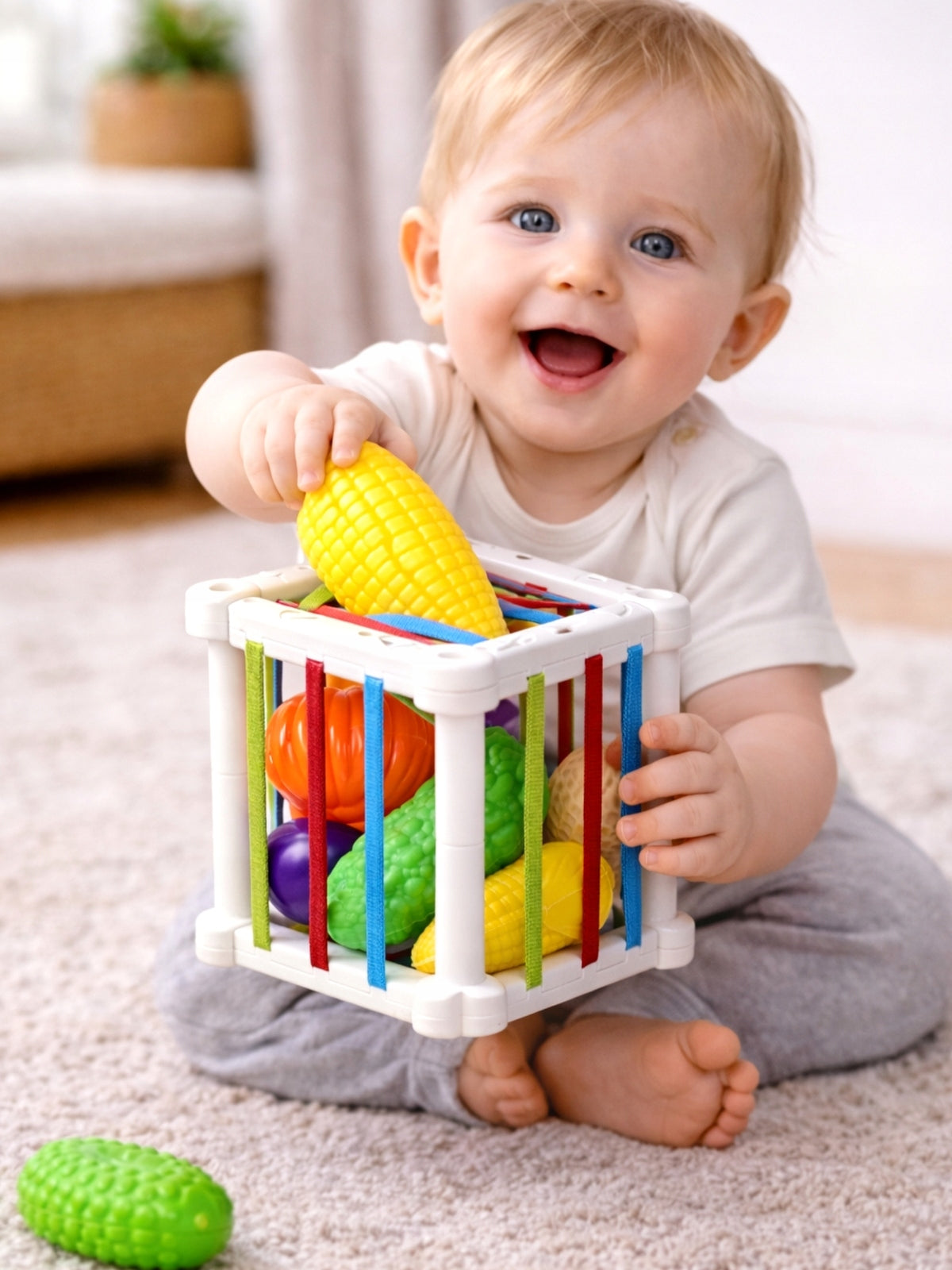 CUBE ELASTIC SENSORY SORTER SQUARE ERASER MULTI-CUBE EDUCATIONAL Brand QULKI