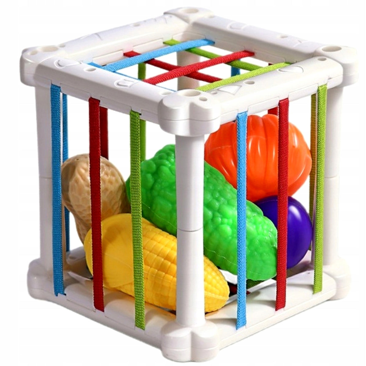 CUBE ELASTIC SENSORY SORTER SQUARE ERASER MULTI-CUBE EDUCATIONAL Packaging status original